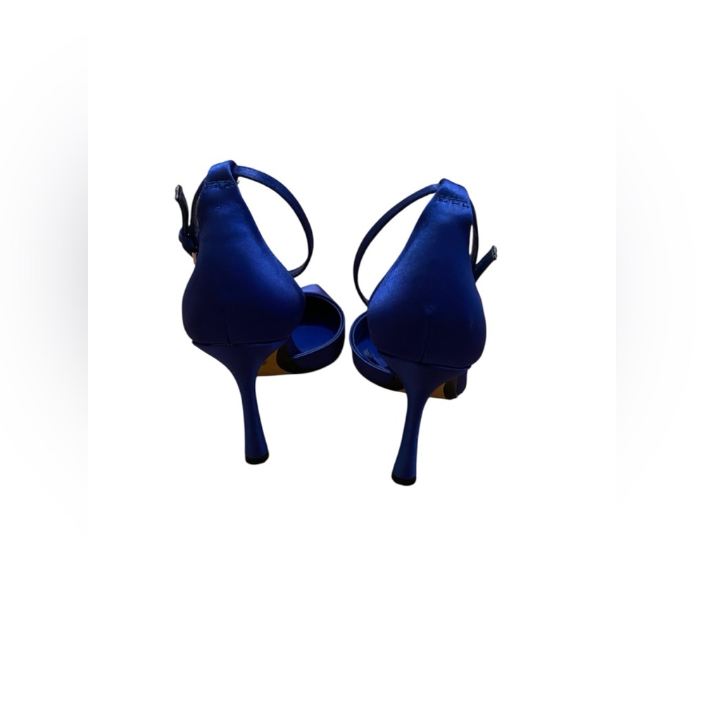 Zara blue satin heels - Picture 3 of 7